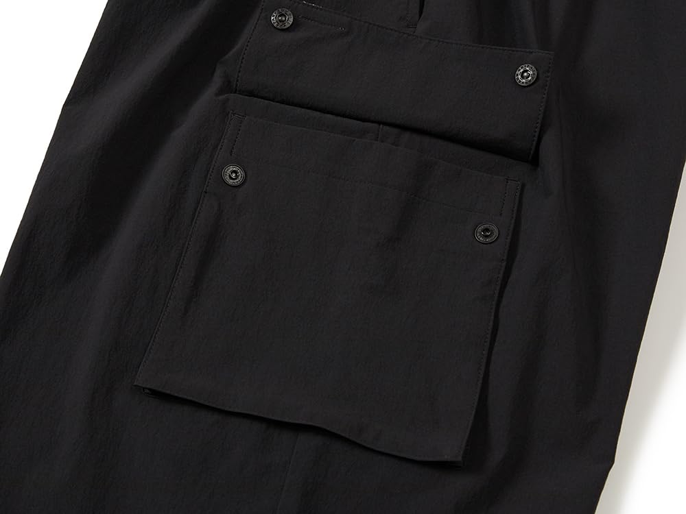 Snow Peak Root Cargo String Pants and Size L GS-S25FURPT66, Men's Women's, Black,