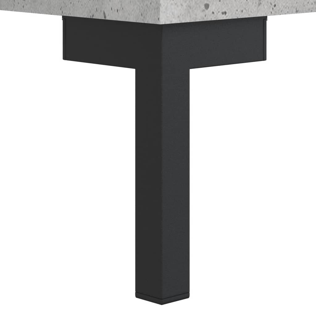 Highboard Concrete Grey 69.5 X 34 X 180 Cm Particleboard