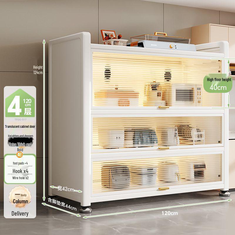 Étagère de Rangement Multifonctionnelle sur Pied et Buffet de Cuisine