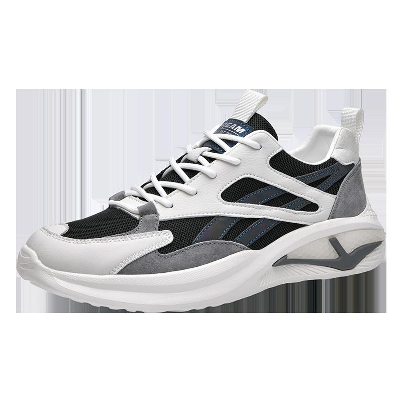 

Мужская обувь из импортных товаров 2025 года, новая дышащая спортивная обувь, мужская модная обувь для пап, универсальная повседневная обувь, уличные тенденции 44 чёрный