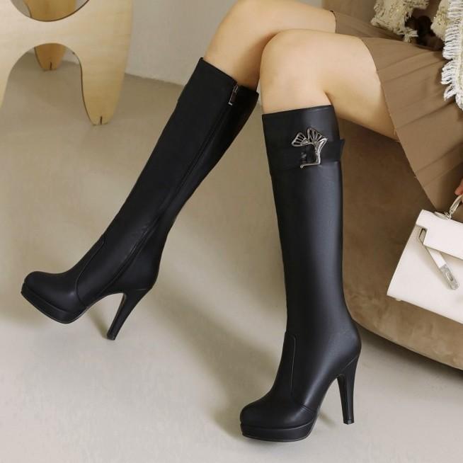 

New Fashion Waterproof Platform Comfortable Super High Heel Boots for Women