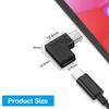 USB Type C Male to Female Converter 90 Degree Right Angle USBC Adapter For Samsung For Huawei Mobile Phone Portable Connector