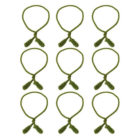 12Pcs Christmas Garland Ties 20 Inches Reusable Flexible Wreath Hanging Ropes Wreath Twist Tie for Banister Railings Stairs Trees Holiday Decoration