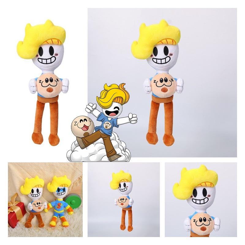Peluche Supereroe Bryson And Ham Giocattolo di Peluche con Opzioni di Colore Marrone e Blu
