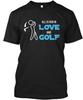 Liebe Und Golf T-Shirt Hergestellt in den USA Größe S bis 5XL