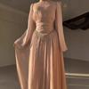 Middle East Arabian Women's Spring New Fashion Temperament Mercerized Skinny Tassel Pendulum Dress