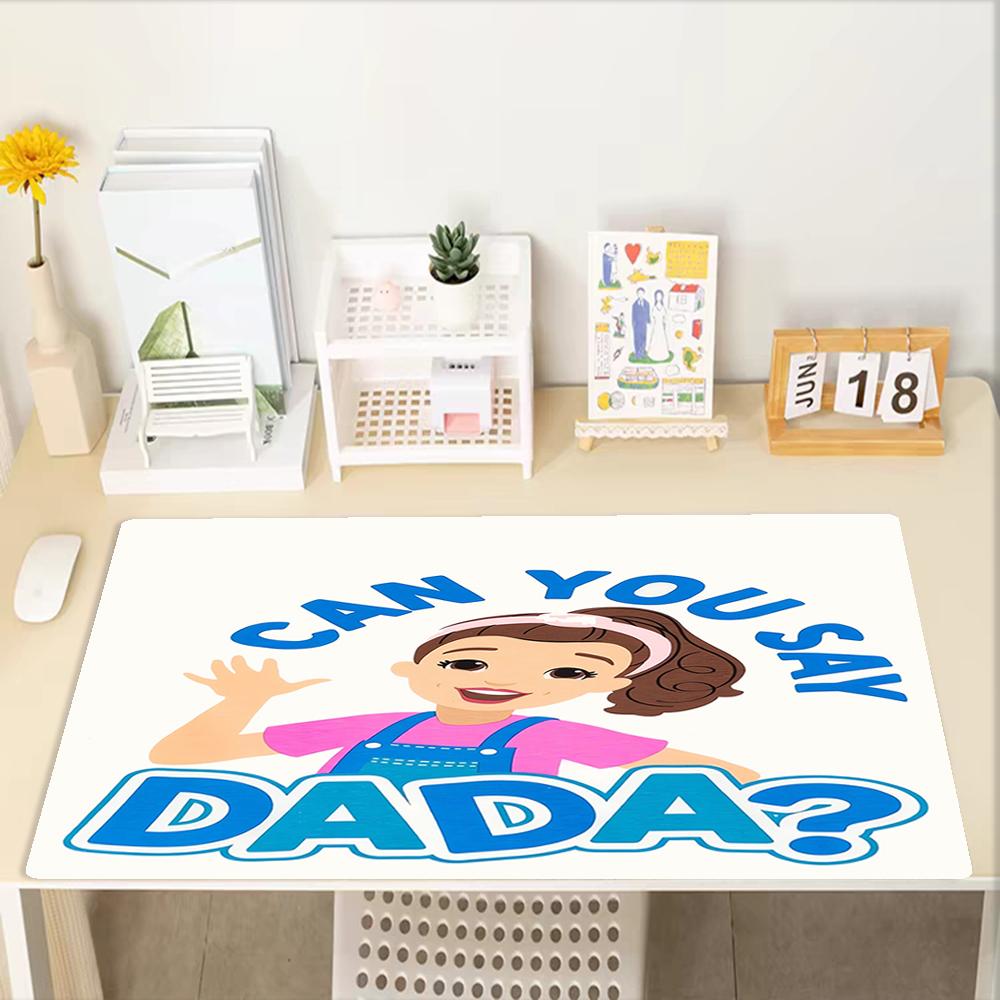 Ms. Rachel Theme Mouse Pad, Non Slip Rubber Base, Multifunctional Office & Home Decor, Perfect for Workspace Personalization.