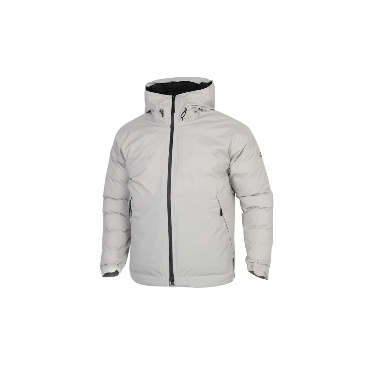 Adidas Warm Hooded Casual Sports Cotton Jacket Winter Men Jacket Gray FT2416 L