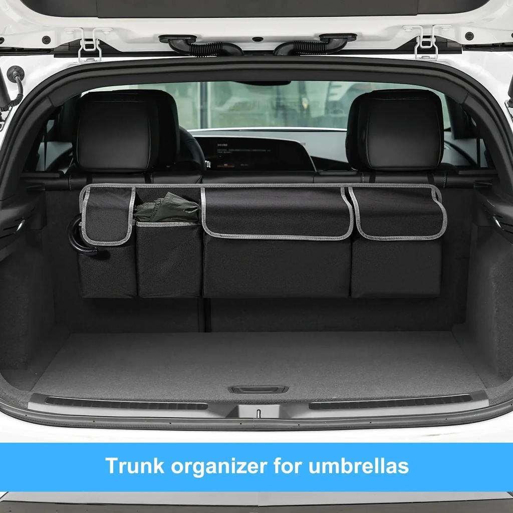 Car trunk organizer back seat storage bag high capacity multi-use Oxford car seat back organizers car interior