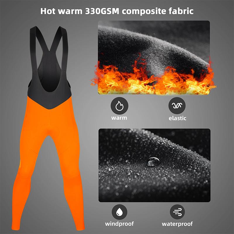 Winter Cycling Jersey Men Thermal Fleece TEKR Clothing 2026 Bicycle Clothes Bib Jackets Long Sleeve Man Maillot Road Suit Bikes