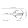 High Quality Multifunctional Kitchen Scissors Chicken Bone Scissors Fish Scale Scraper Bottle Opener Walnut Clip Kitchen 5