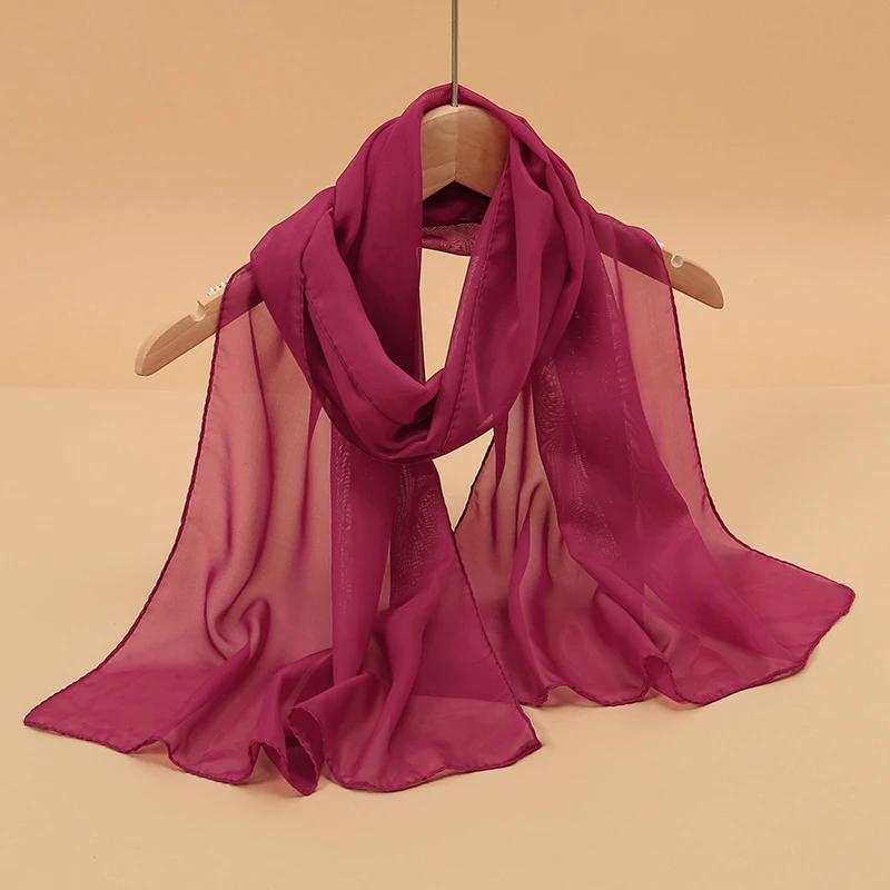 New Print Chiffon Scarf Shawl Women Sunscreen Silk Scarf Turban Long Wrap Beach Travel Outdoor Accessories Trendy Headband