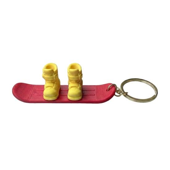 

Keychain Pendant 3D Ski Boots Snowboard Charm Key Holder Outdoor Enthusiasts Ski Pendant Car Bag Charm Accessory красный