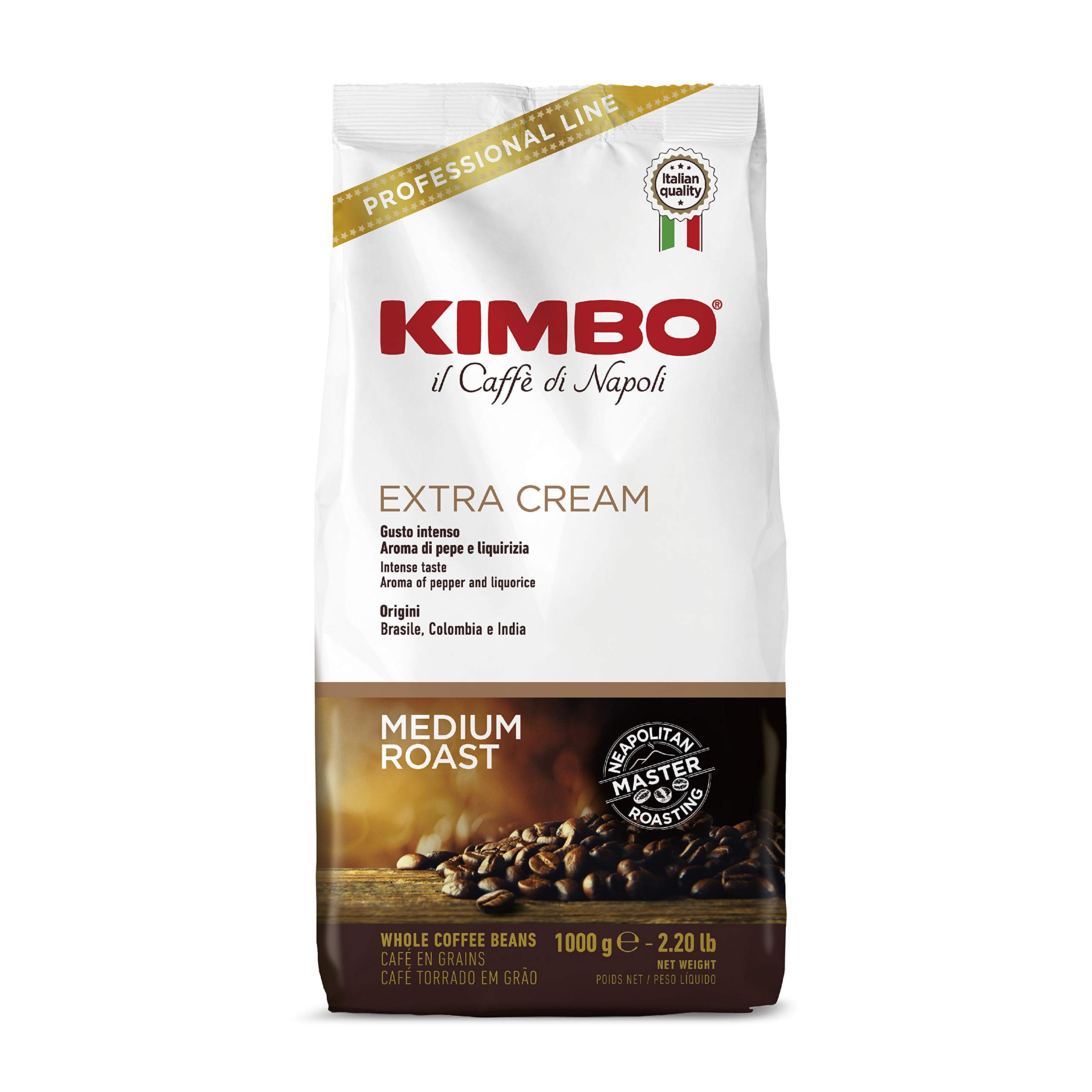

Кофе в зернах KIMBO Итальянский Эспрессо (Средняя обжарка, 40% арабика, 60% робуста), Экстра-крем, 1 кг