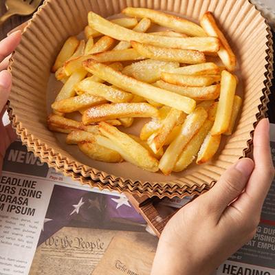 25/50 Pcs Air Fryer Disposable Paper Liners Basket Non-Stick Oil-Proof Parchment Round Airfryer Baking Paper Kitchen Accessories