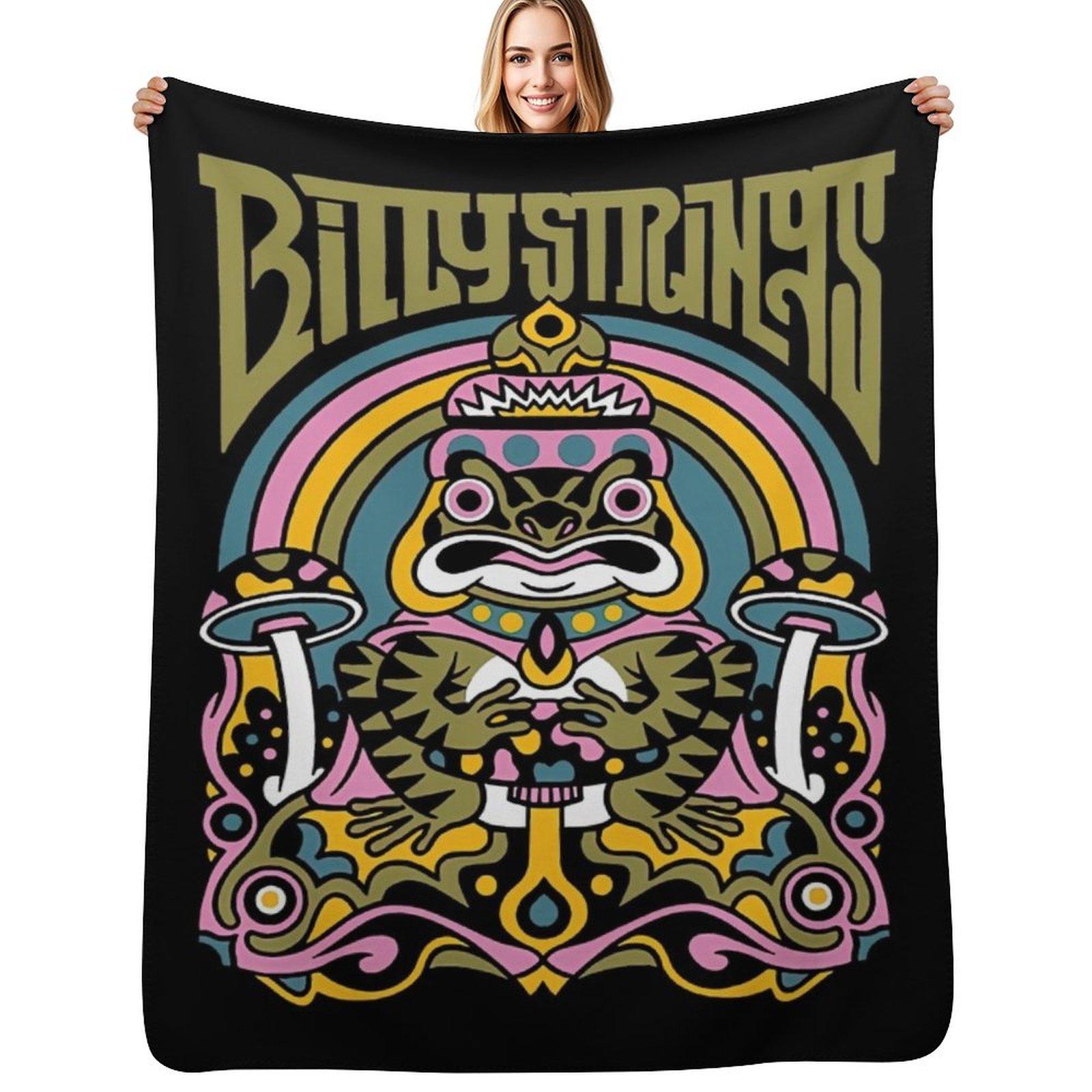 Billy Strings Frog Throw Blanket Men s Soft Warm Throw Blanket for Couch Size: 75*100cm, Weight: 230 GSM