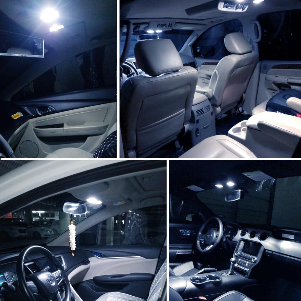 T10 W5W LED žárovky Canbus Bezchybová vláknová světla COB LED klínové automatické parkovací žárovky Auto čtecí svítilna DC 12V
