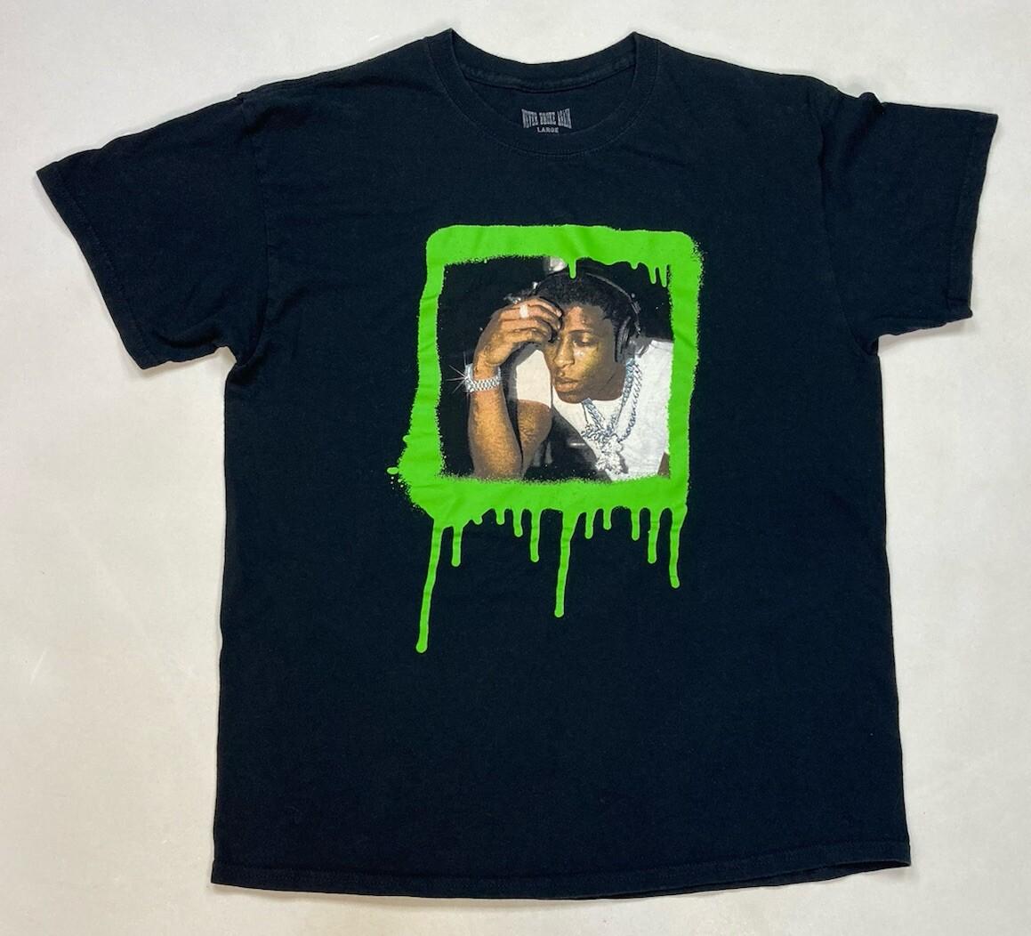 YoungBoy Never Broke Again Graphic T-shirt Men Large Black Young Boy Rap Music XXXL