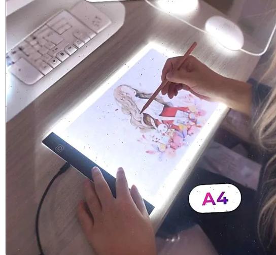 

Plastic A4 Drawing Board, -grade Transparent And Luminous Drawing Board For Animation And Calligraphy.