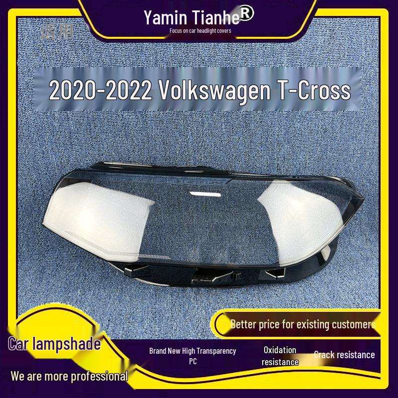 Volkswagen T-Cross Headlight Covers: Transparent Headlight and Lamp Covers for 2020-2021 Models