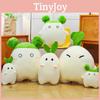 Adorable White Radish Plush Doll Soft Comfy Pillow High-quality Cotton Filling