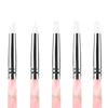 5pcs Double Head Clay Sculpting Tool Nail Pottery Silicone Dotting Brush Pen (Pink)