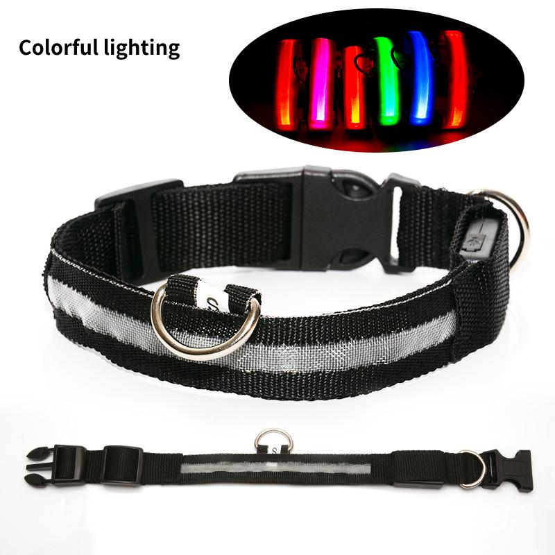 Collar Pet Led Fashion Simple Classic Cats And Dogs Universal Light Adjustable