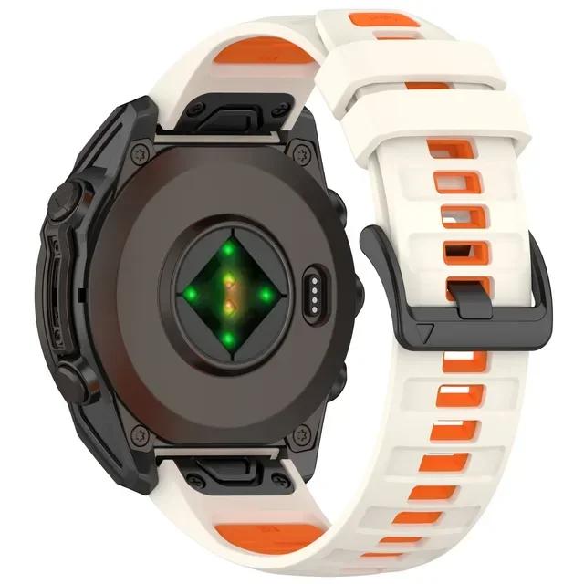 

20 мм 22 мм 26 мм силиконовый ремешок для Garmin Fenix 8 7X/6X/Pro/7S Дышащий сменный браслет для Garmin descent mk3/Epix Pro Fenix 8 43mm