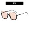 2023 Korean Style Retro Large Frame Double Bridge UV Protection Sunglasses for Driving.