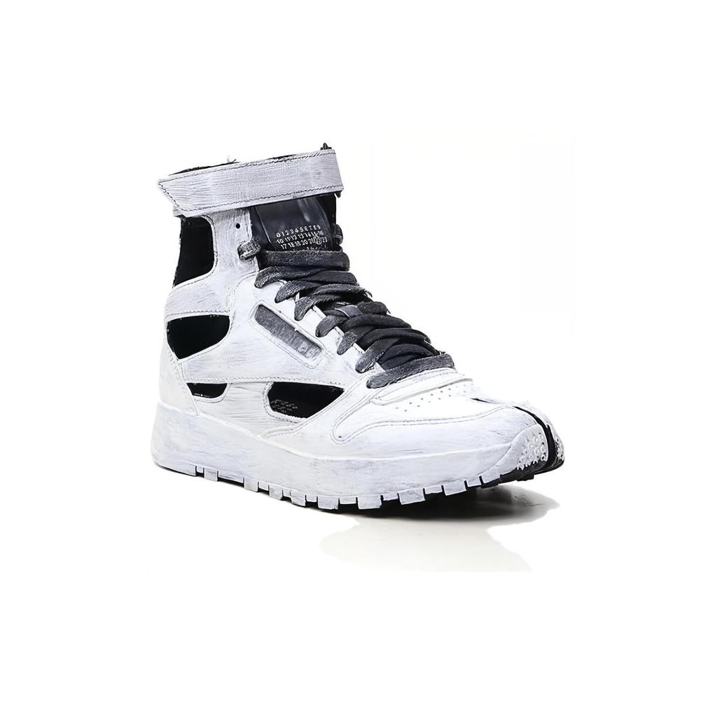 Reebok x Maison Margiela  Classic Leather Tabi High Whiteout Women Sneakers Black S39WS0099-P4242-H8666