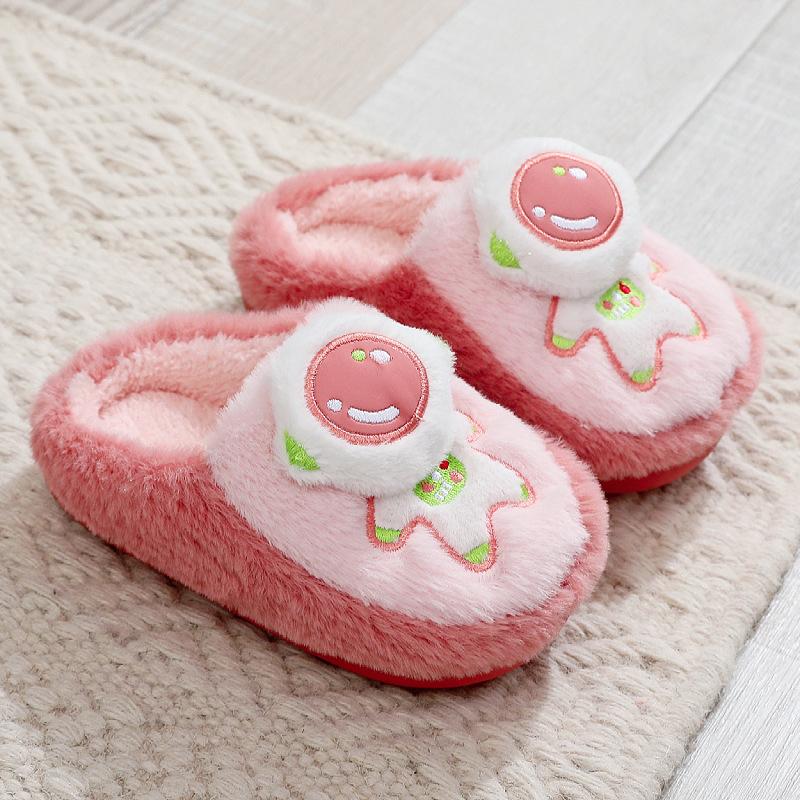 Winter Children's Cotton Slippers Indoor Warm and Non-slip Home Cute Cartoon Men's and Women's Cotton Shoes Are Comfortable