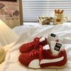 Versatile casual sports shoes retro women's autumn new Angola red shoes