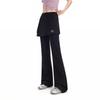 unifree 2026 Spring Sweet & Edgy Faux Two-Piece Patchwork Micro-Flare Casual Pants