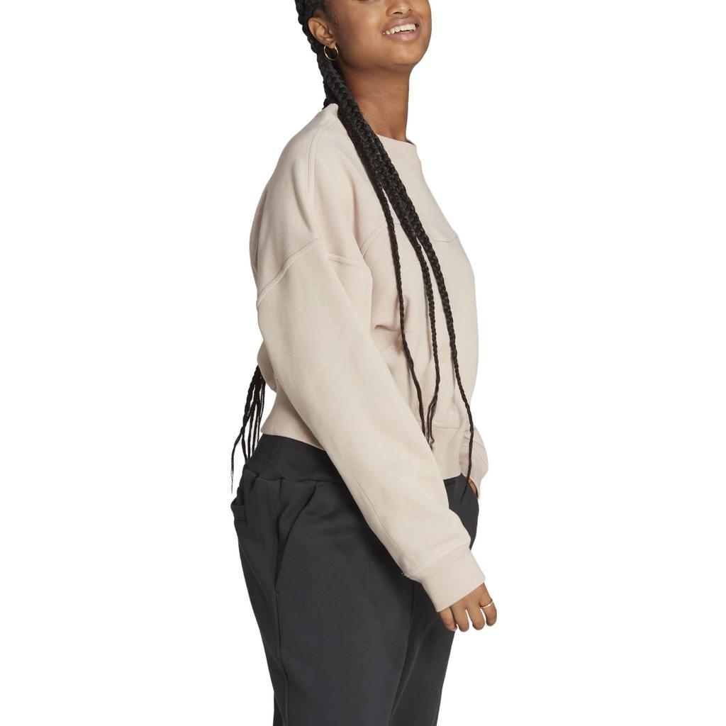 Adidas Sweatshirts Women's Taupe Crew Neck Moderate Other HZ4382