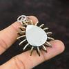 Seraphinite Pendant Dainty Gemstone Jewelry 925 Sterling Silver Pendant 18K Gold Plated Pendant Handmade Jewelry Cage Pendant Gift For Women