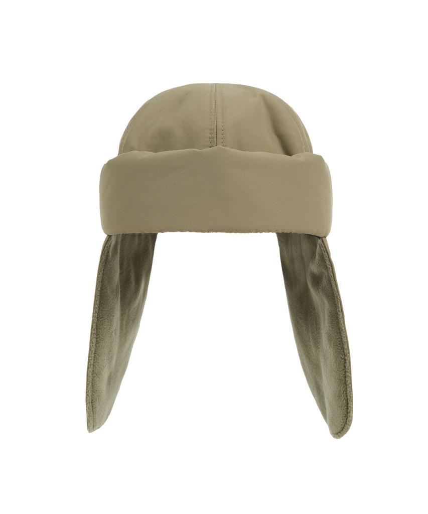 Bajal Heavy Padded Studded Logo Trooper Hat Beige