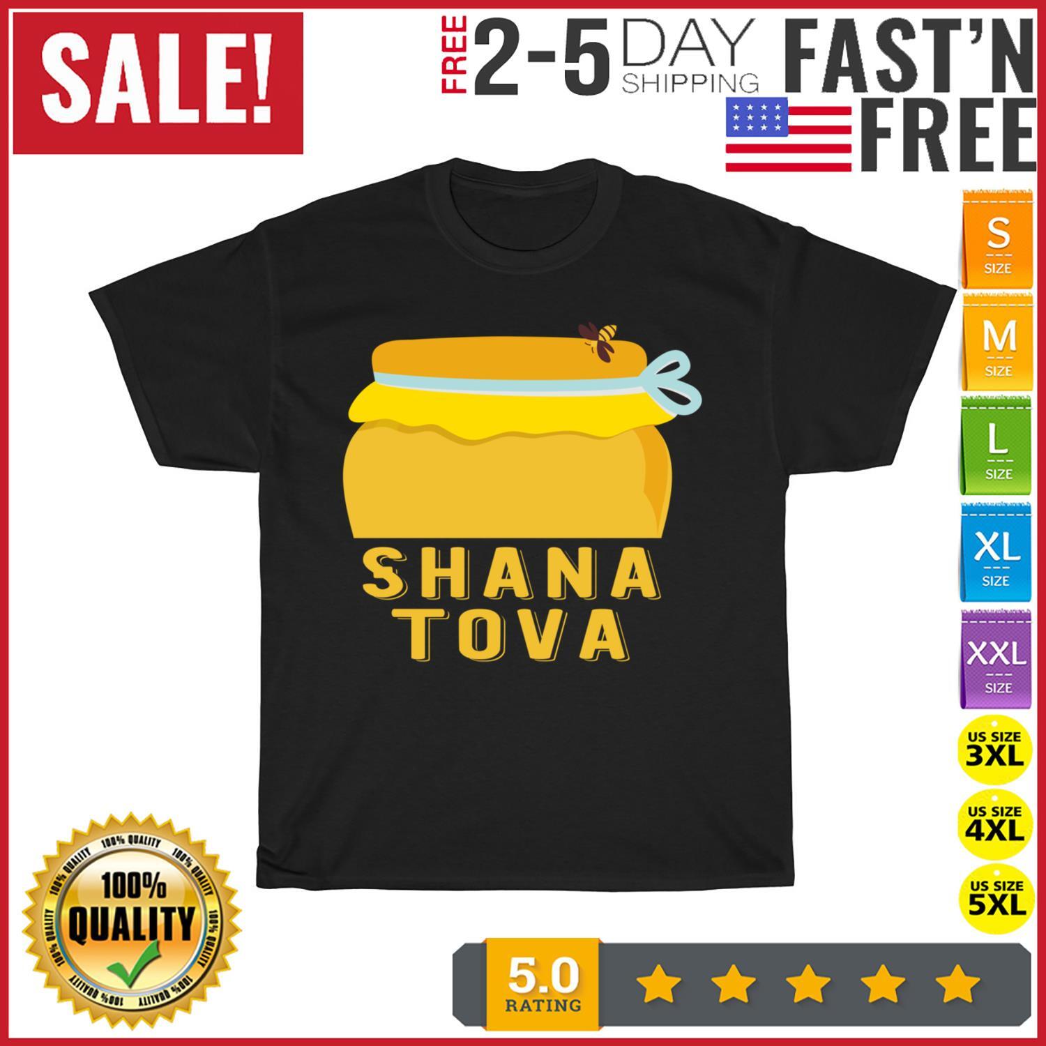 Rosh Hashanah Honey Saying Shana Tova Vintage T Shirt Mens Womens Tees Top Men Women Fashion NEW 2023 S