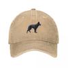 Black GerUnisex Shepherd GSD Baseball Cap Hood New In The Hat Fishing Hat Big Size Hat Caps For Unisex Womens