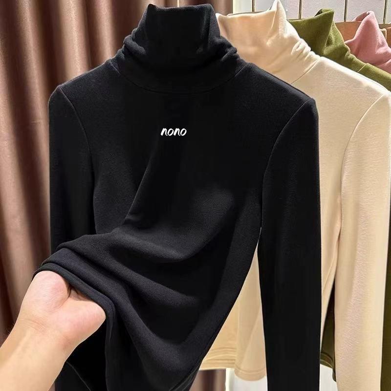 

Toddler Girls Thermal Plush Half-High Collar Top - Versatile, Stylish Winter 2025 Base Layer 120cm