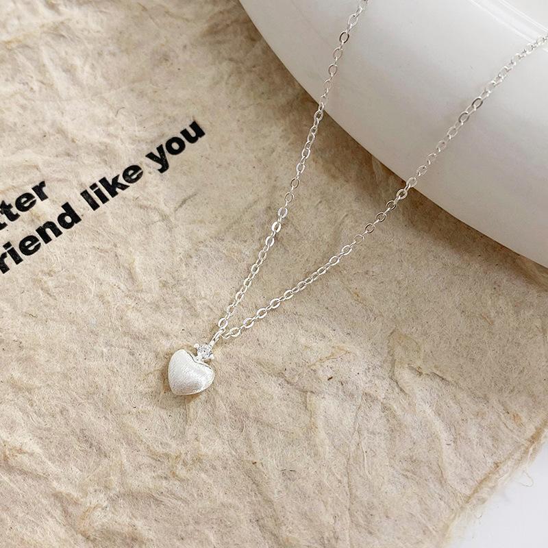 Colier Simplu cu Zircon pentru Femei cu un Stil Cool și Versatil, Cadou Dulce pentru Prietenă, Cadou de Ziua de Naștere