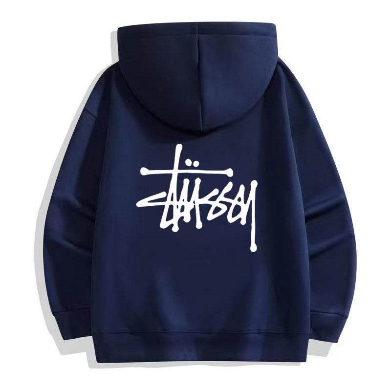 

Stussy 2023 осень/зима утепленная высококачественная хлопковая толстовка с логотипом и утеплением