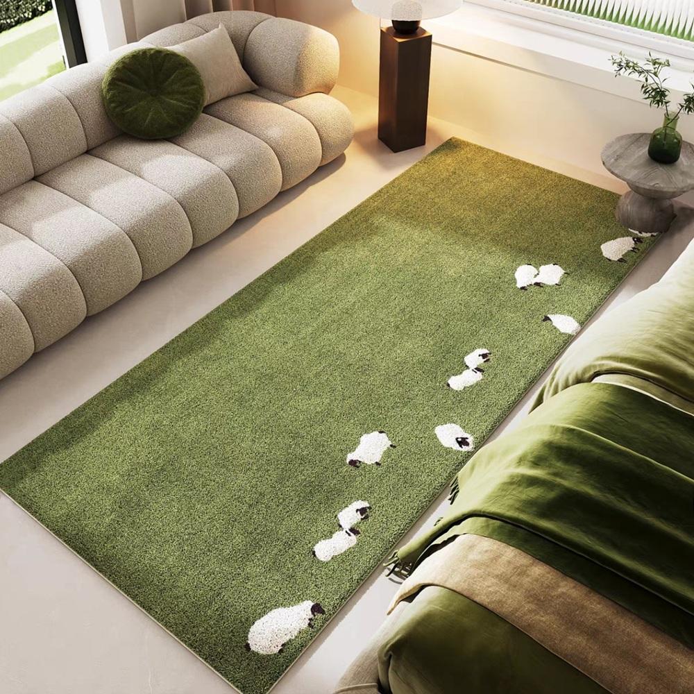 Cute Lamb Bedspread, For Living Room, Hallway, Children's Room, Bedroom-Anti-Slip, Soft And Comfortable Home Decor