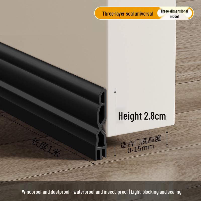 Windproof Door Gap Seal Strip for Draft Protection On Glass & Room Doors