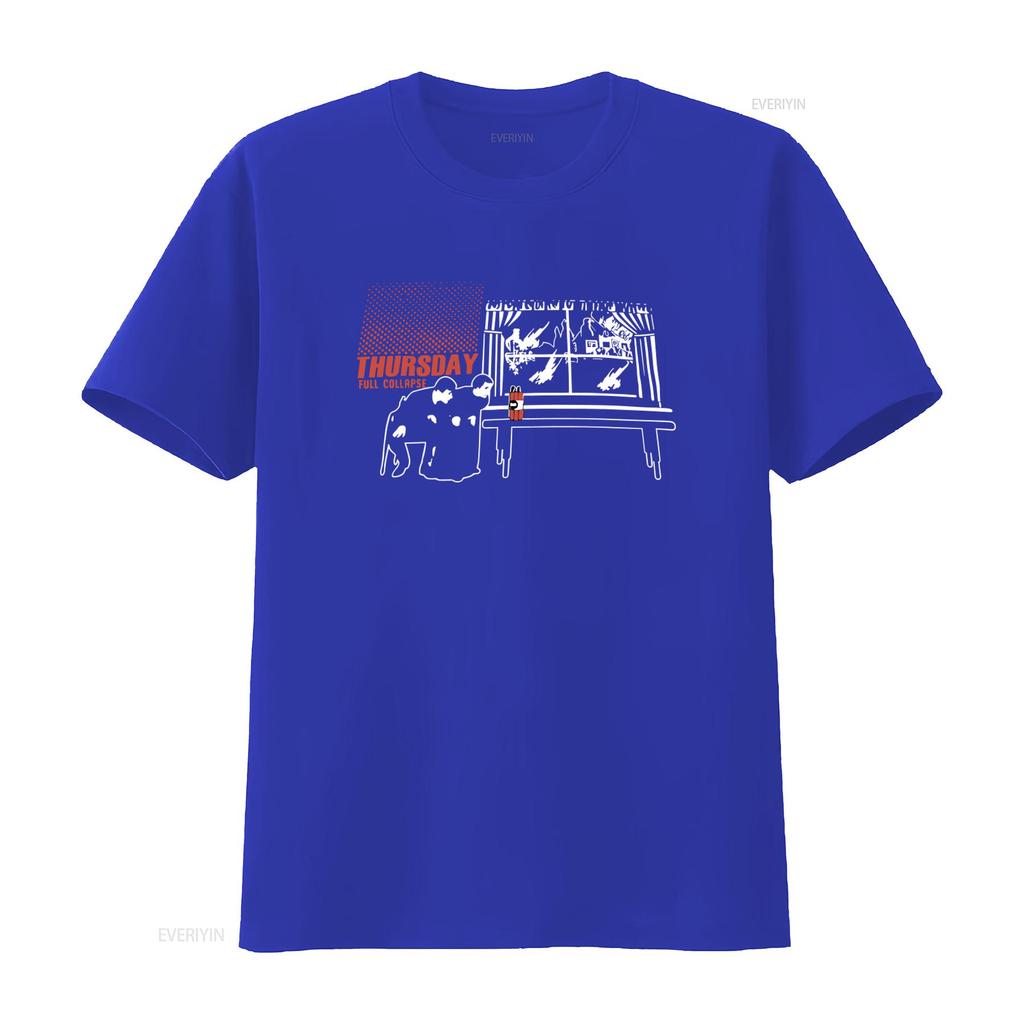 Czwartek Koszulka Zespołu Hardcore Full Collapse Wznowiona Bawełniana Streetwear vintage Prana Oddychająca Lekko Wygodna Stylowa
