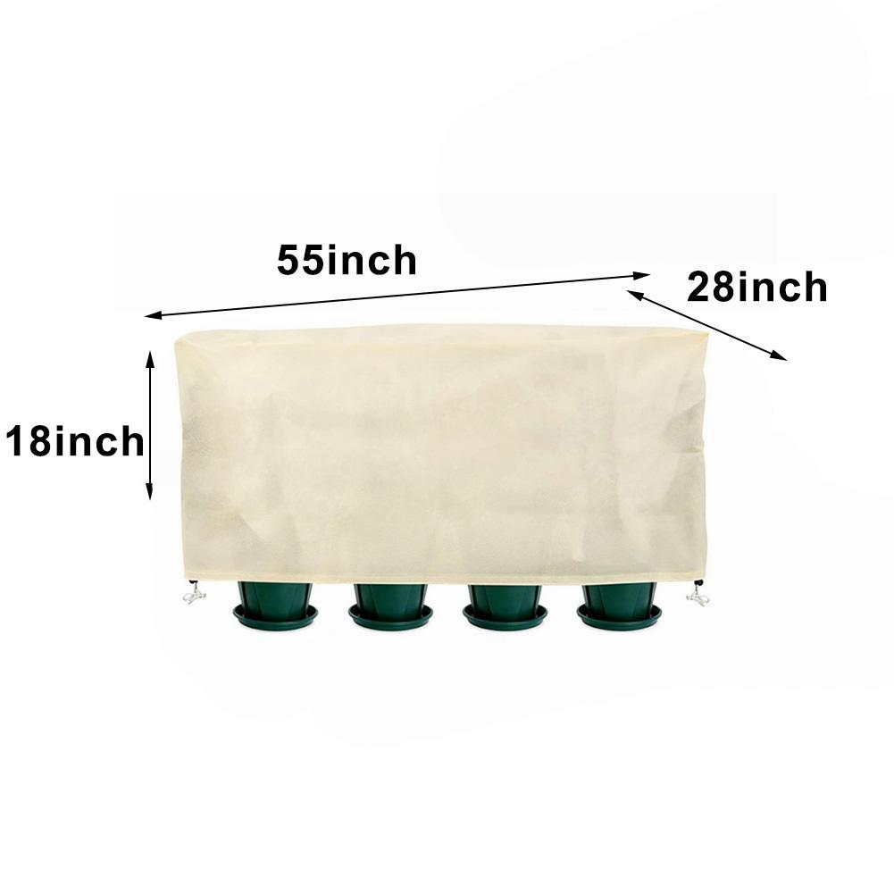Cold weather protective cover for garden plants designed to guard against frost damage with a secure and fitting