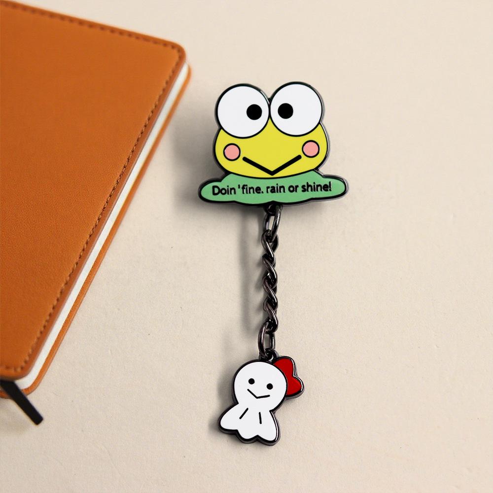 Anime Big-Eyed Frog Ghost Brooch & Enamel Pin