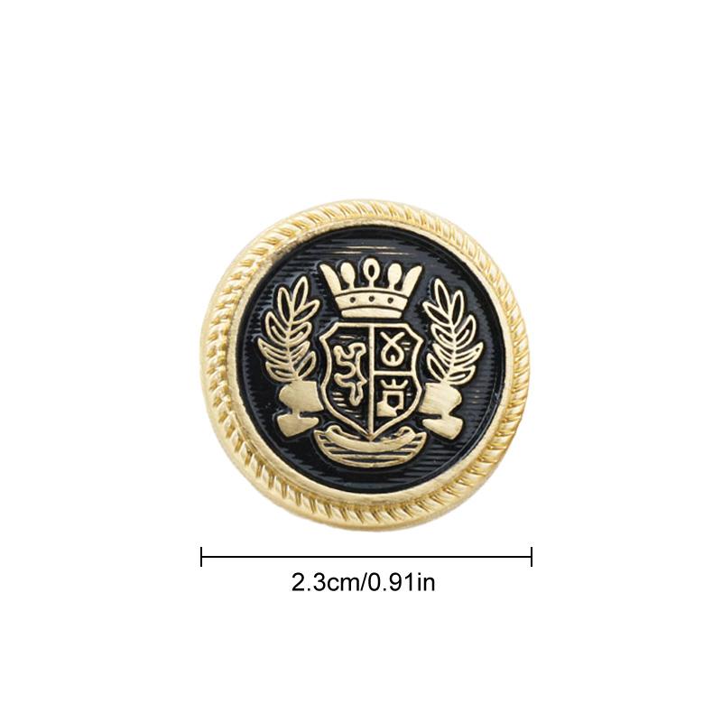

10 шт. Металлические кнопки для рукоделия, кнопки для самостоятельного изготовления, декоративные пуговицы для шитья, выкройка короны для одежды