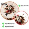 Festive Home Decorations Muscle Santa Claus Break Through Wall Christmas Decal, 3D Cracked Brick Creative Ornaments Self‑Adhesive Sticker,