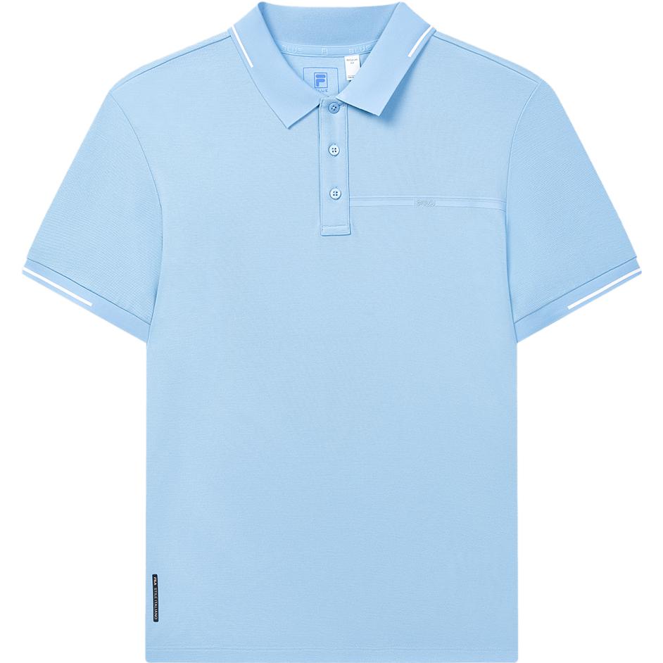 

FILA 2023 Summer New Casual Fashion Literary Knitted Short Sleeve Polo Shirt Men Polo Shirts Ridge-Blue F11M332102F-LB L