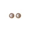 Middle Aged Round Retro Palace Style High-end Earrings
